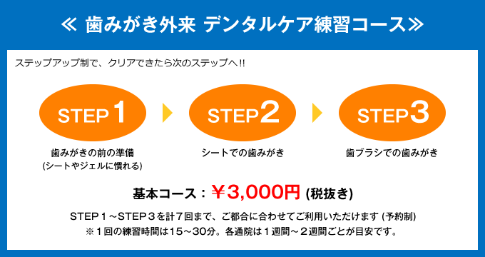 ≪ 歯磨き外来 デンタルケア練習コース≫